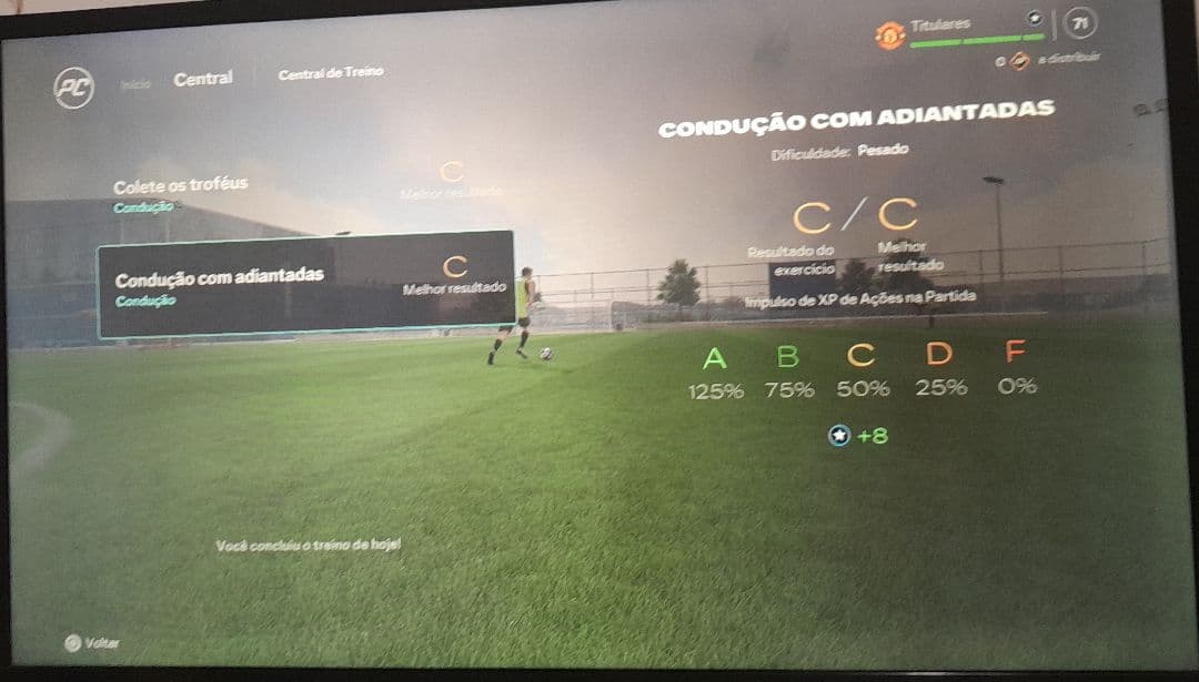 Relatório do treino antes da primeira rodada da caborabao cup