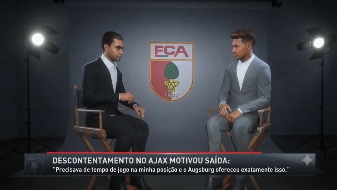 Sai por empréstimo pro Augsburg e dei algumas declarações pra esclarecer que voltarei por Ajax, porém nesse momento necessito de tempo de…