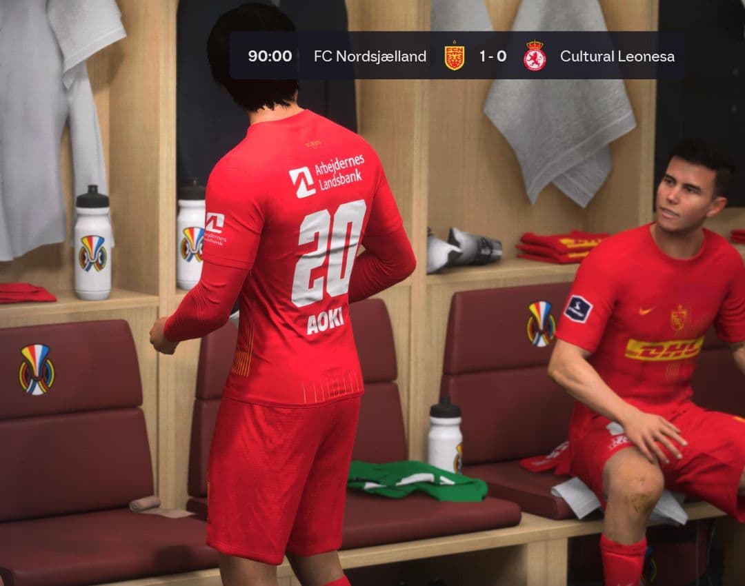 Primeiro jogo, infelizmente não é oficial mas tiramos os 3 pontos, lad os gå!