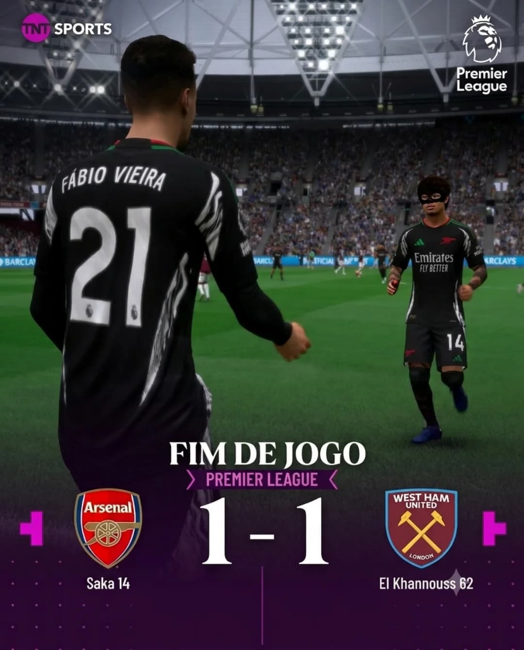 Me desculpem gunners pelo meu mal desempenho na estreia da premier league. Prometo melhorar.