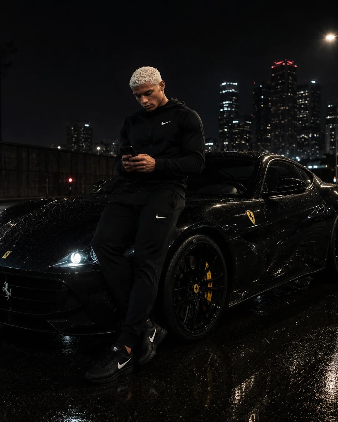 Curtindo as minhas mini férias do melhor jeito a andar na minha Ferrari