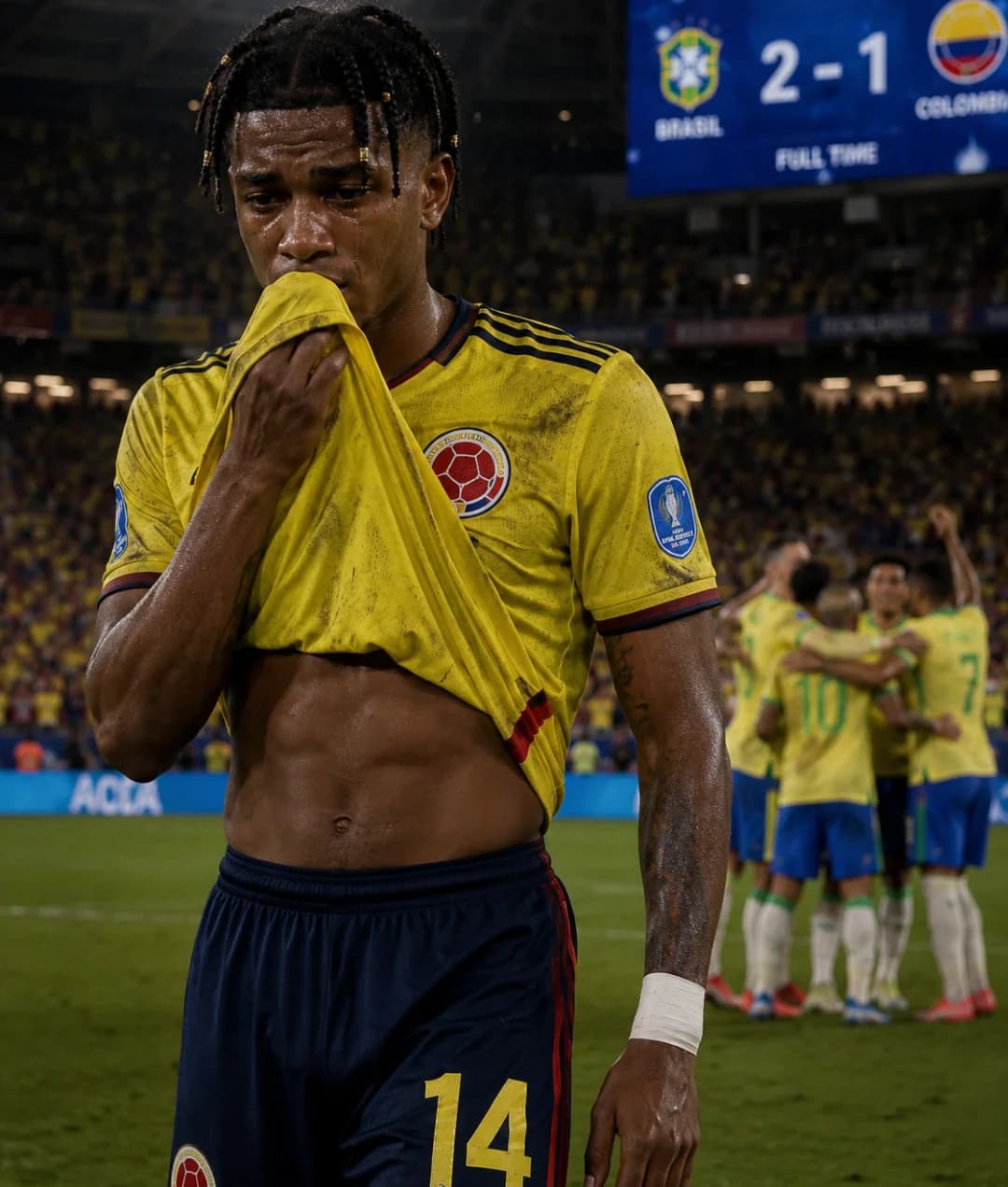 Intentamos llegar, pero lamentablemente fuimos eliminados. Queremos disculparnos con los aficionados colombianos.