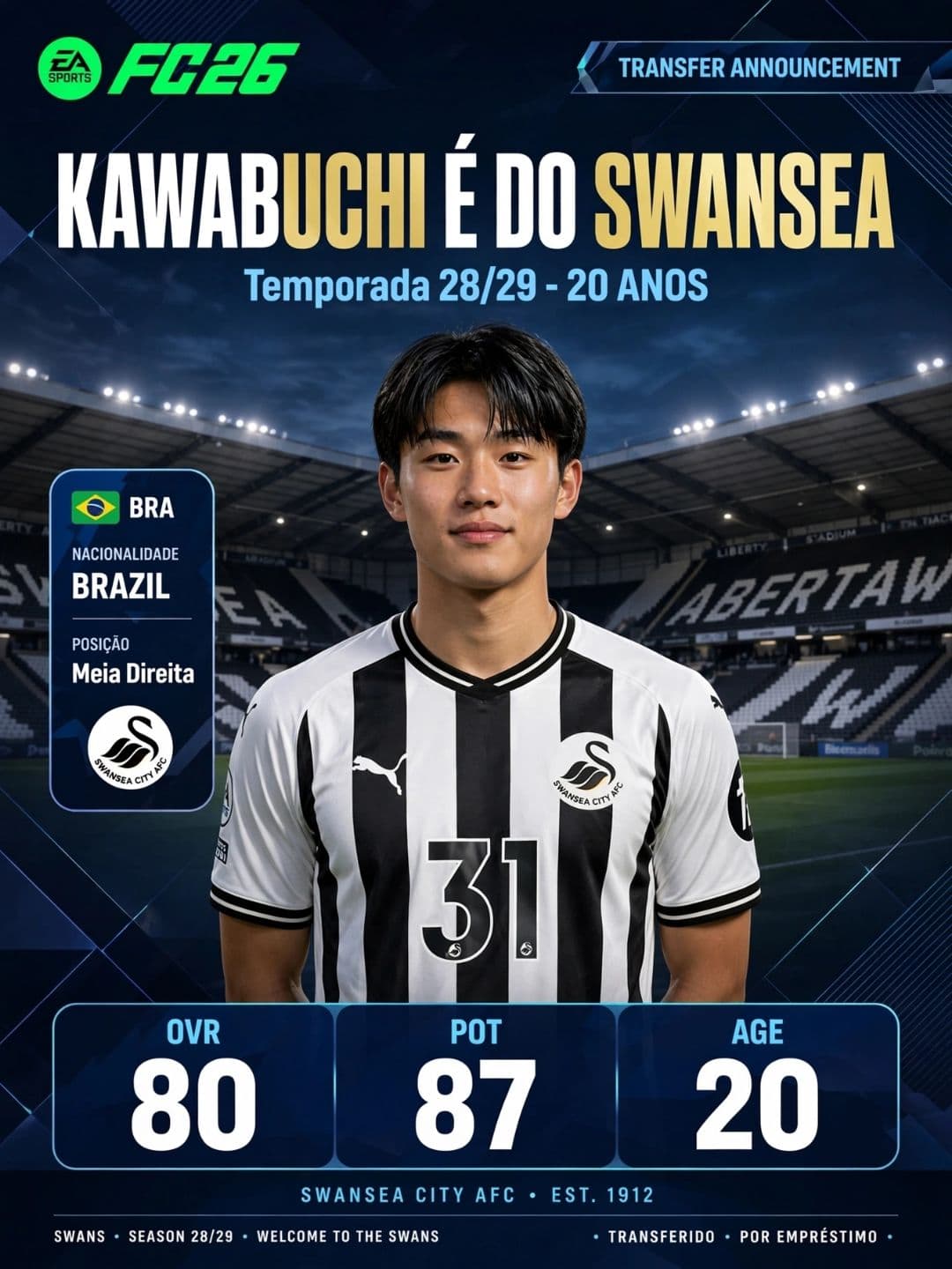 É do Swansea⚪️⚫️