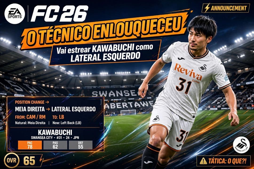 O técnico do Swansea enlouqueceu!!