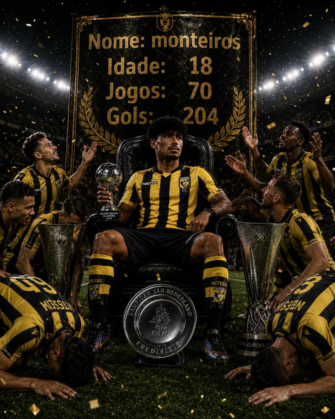 Aos 18 já me cinto realizado pois realizo um sonho,um não mais q um, de ganhar muitos campeonatos e a premiação de melhor jogador da Euro…