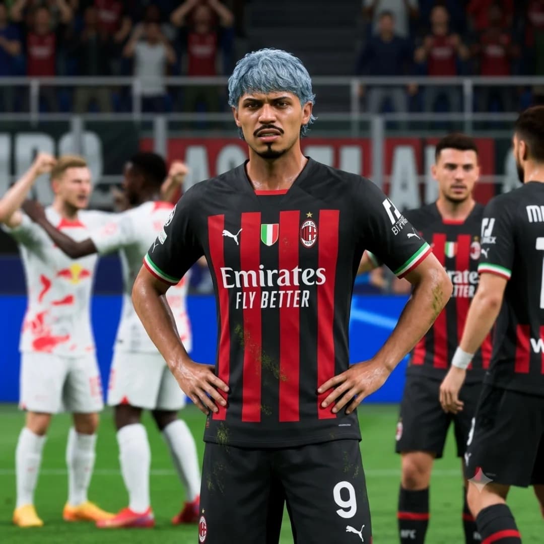 Hoje não foi o meu melhor dia. Assumo a responsabilidade e sigo trabalhando. Vou voltar mais forte. ❤️🖤 #ForzaMilan #9