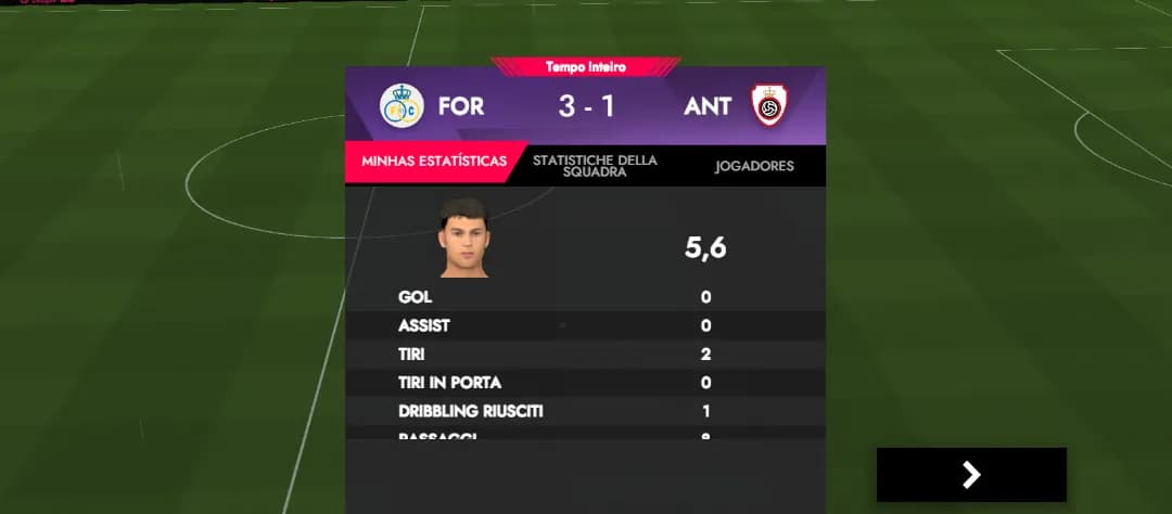 Partida catastrófica nossa e comecemos a nossa primeira derrota da temporada.