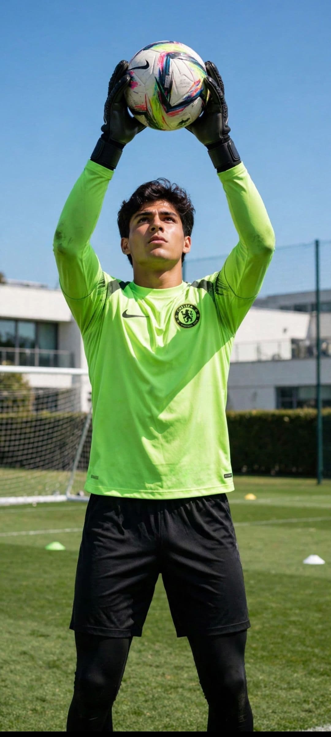 Pré-treino antes do meu primeiro jogo de Champions