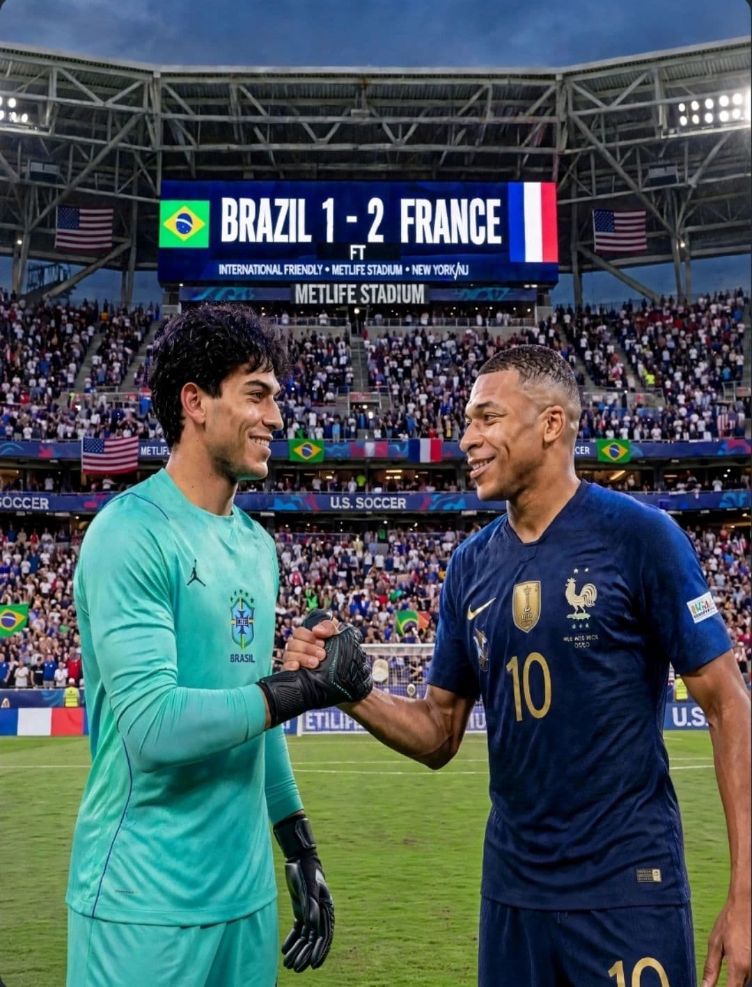 Fim de jogo Brasil 1 - 2 França Nota da partida: 6,2