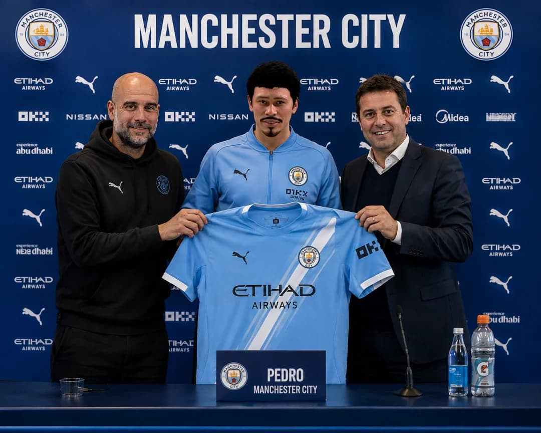Estou muito feliz por esta chegando pra jogar aqui no Manchester City darei o meu melhor desde do 1° Minuto em campo