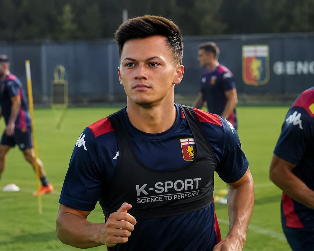 International duty is over — now it’s back to work. Training hard, staying focused. 💪 Forza Genoa!! 🔵🔴