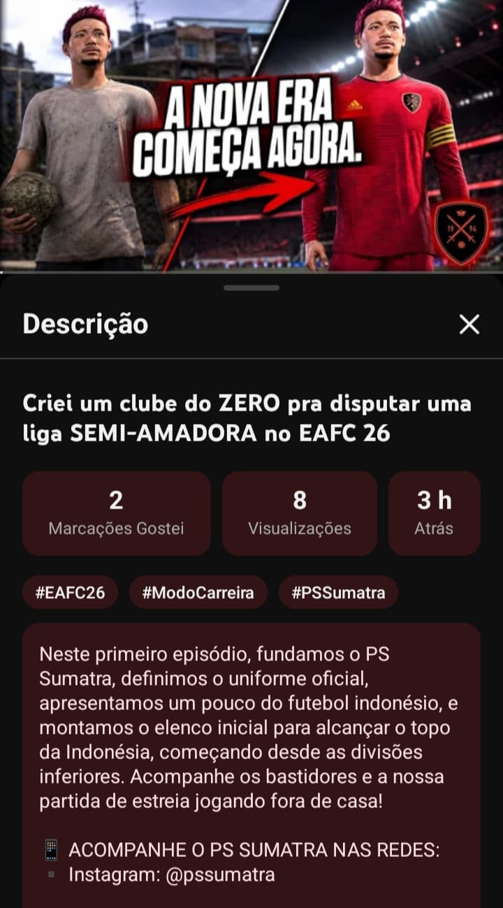 Acompanhe a nossa saga na terceira divisão da Indonésia pelo YouTube 🔴