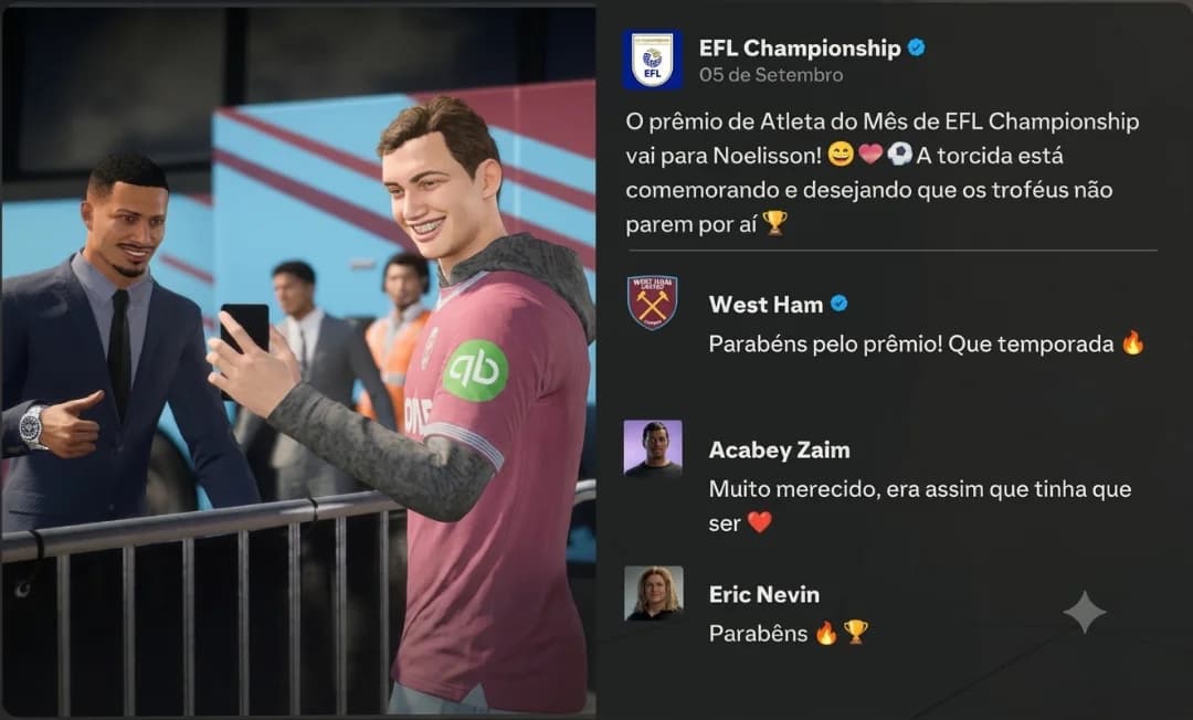 Jogador do Mês!! #N29💪🏽🔥 #ComeOnHamers⚒️💪🏽