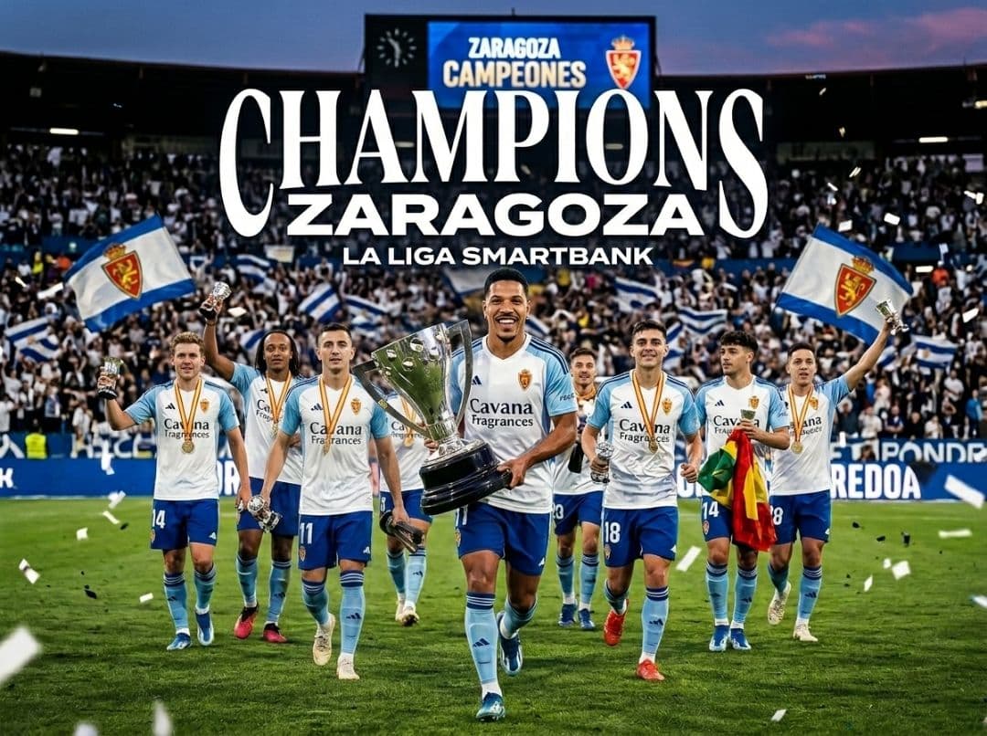 ZARAGOZA ES EL CAMPEÓN DEL CAMPEONATO. Estoy muy feliz de que hayamos ganado este título. ¡Todavía tengo más historia que escribir para e…