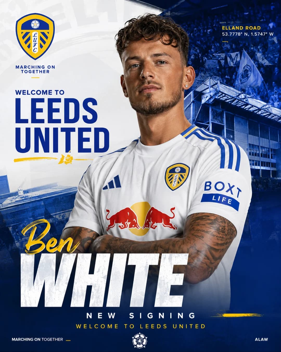 Welcome Ben White.⚪️🔵🟡