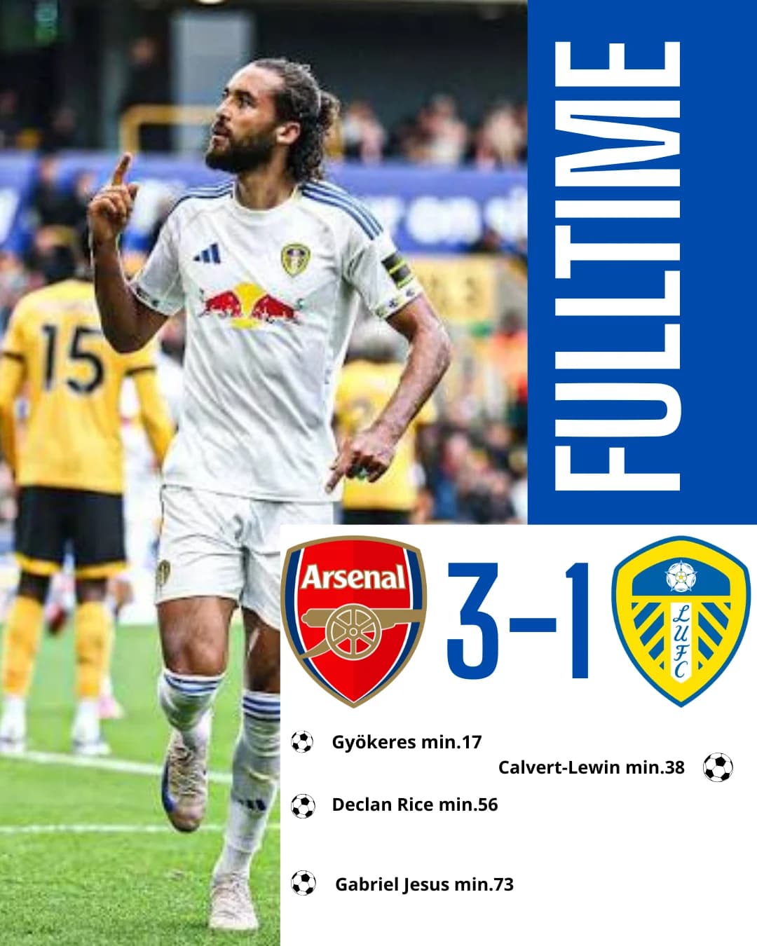 Full time in London. Keep going guys.⚪️🔵🟡