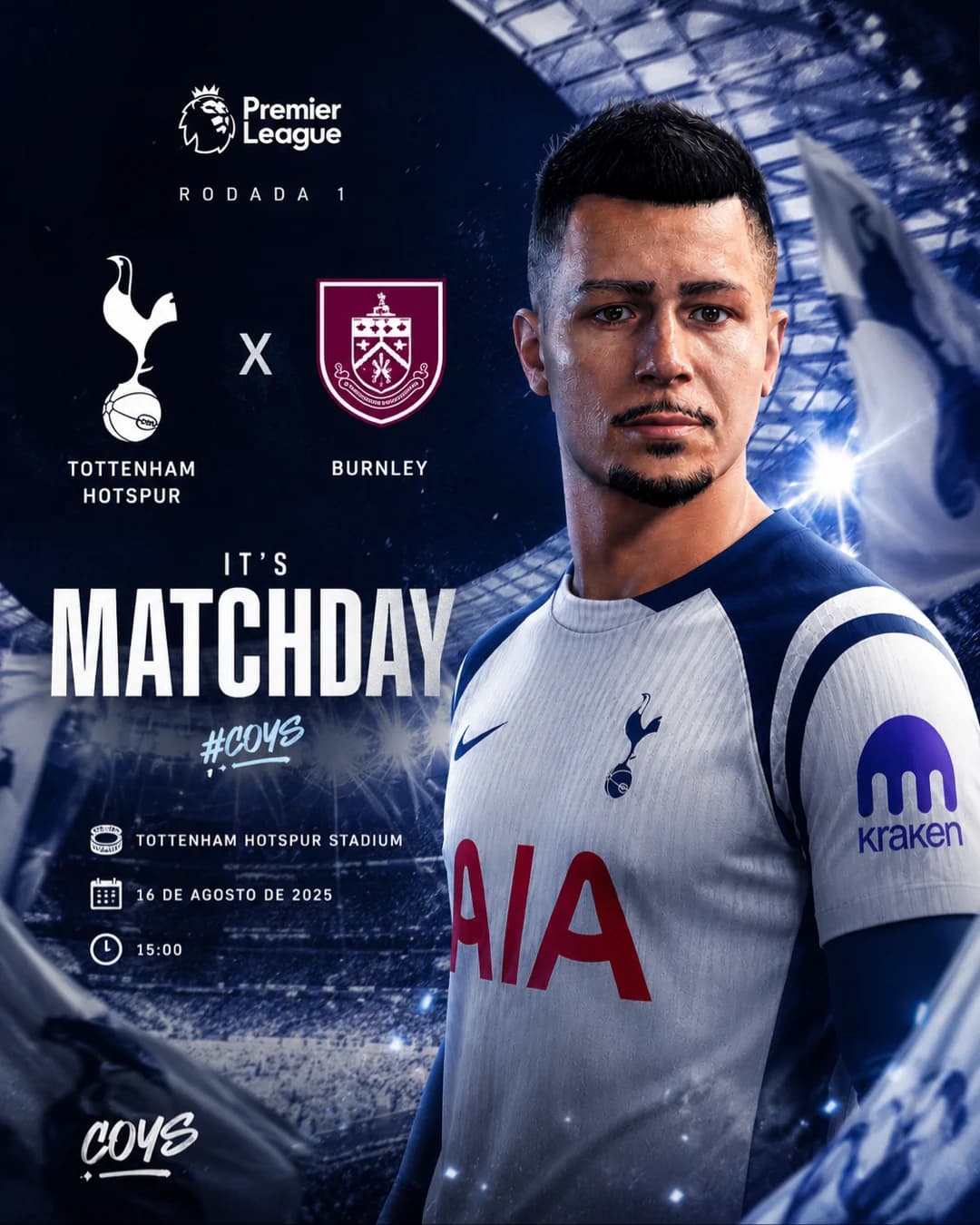 estreia da premier league, que Deus nos acompanhe hoje🙏🏻🙏🏻