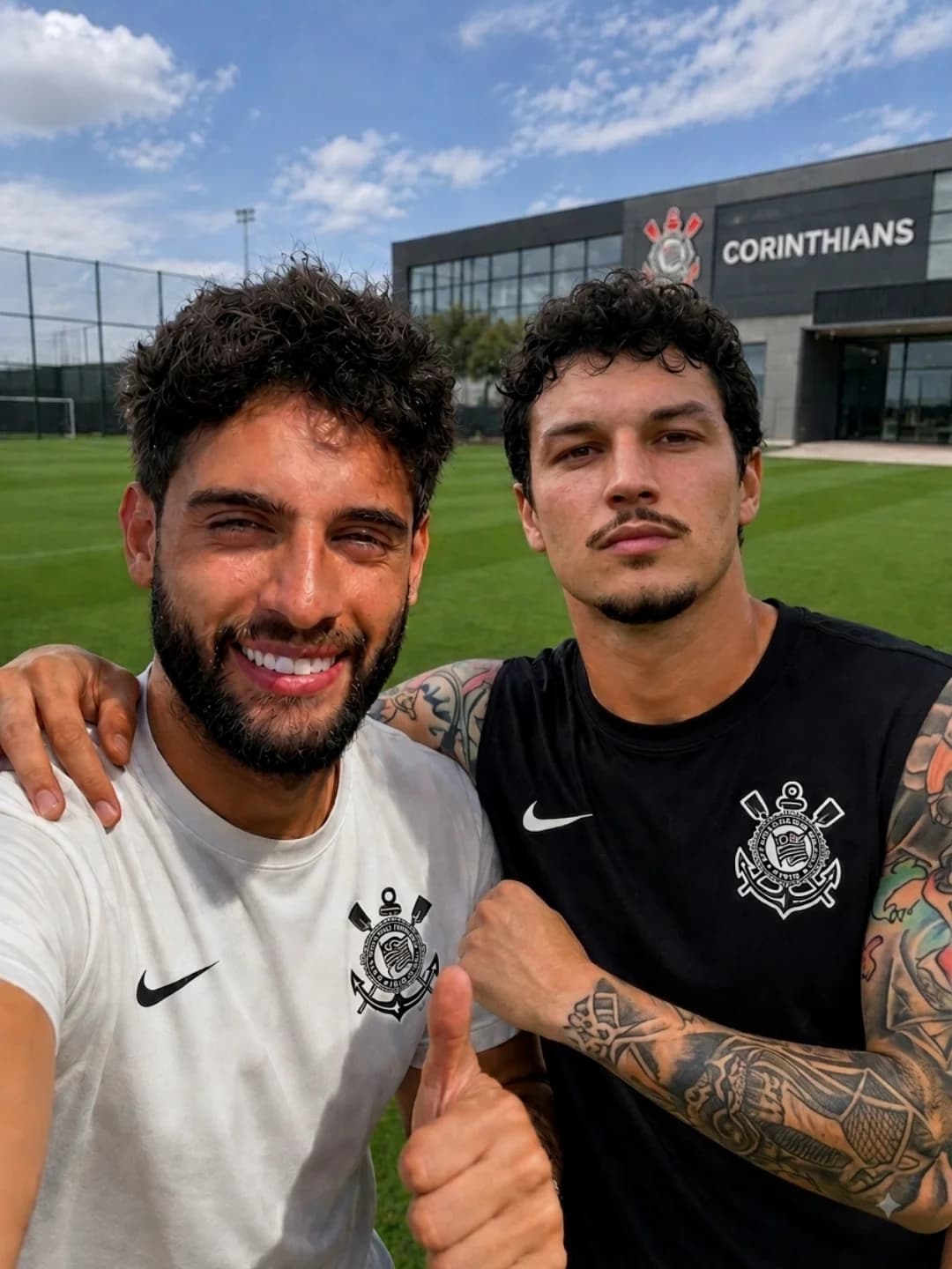 Aquele fotinha com meu ídolo, e no CT do maior time do mundo, Corinthians!🦅🔥