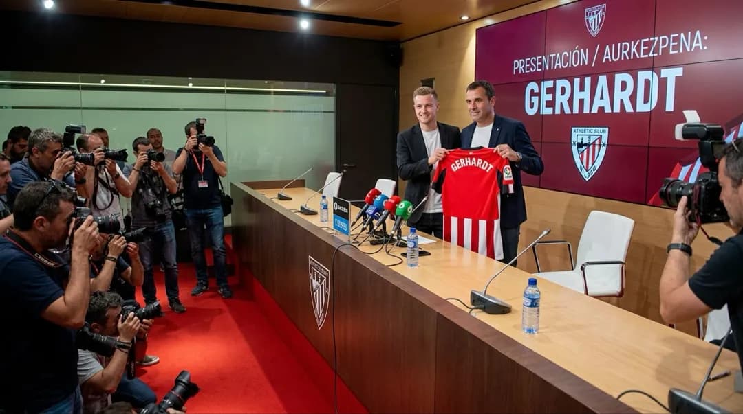 Yannick Gerhardt de 31 anos, chega ao Athletic Bilbao por € 6,7 milhões de euros