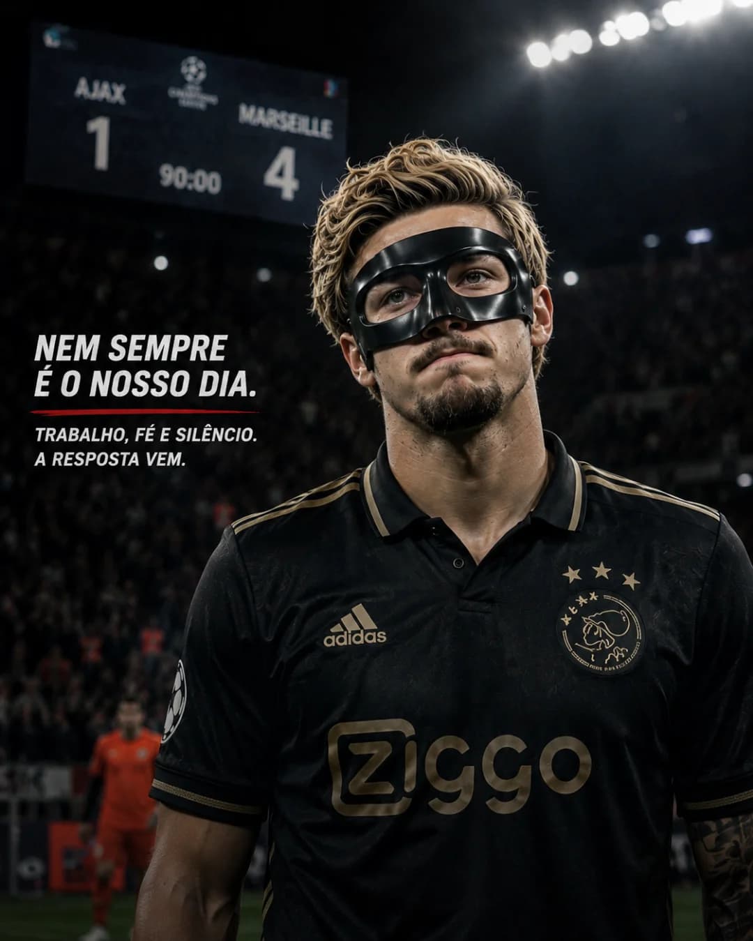 Perdemos mais uma na Europa League. Não era o resultado que queríamos, mas é levantar a cabeça, corrigir os erros e seguir trabalhando. B…