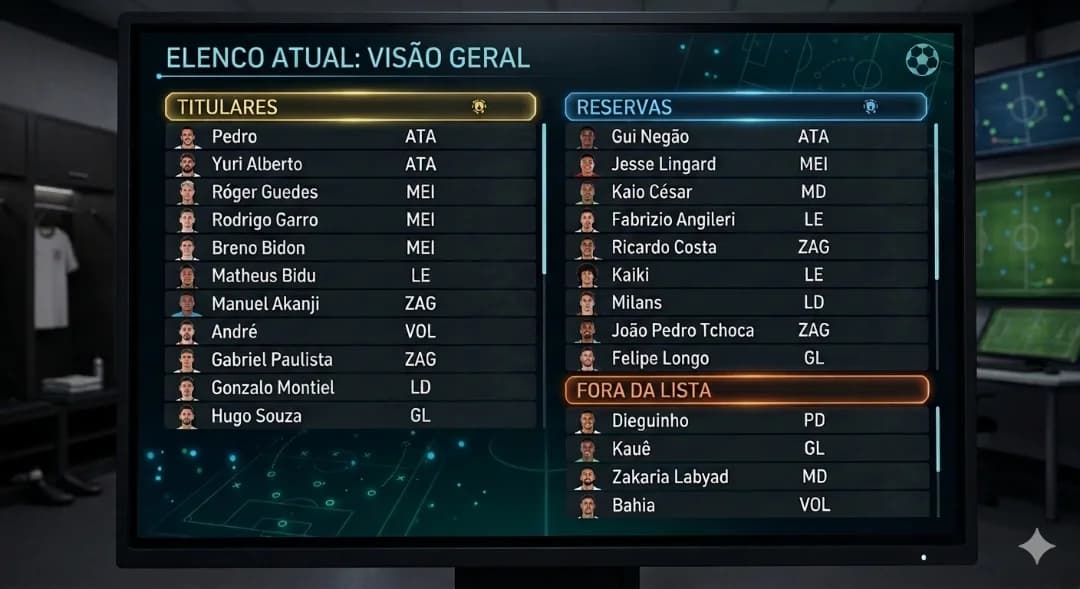 Elenco do Timão atualizado!📋