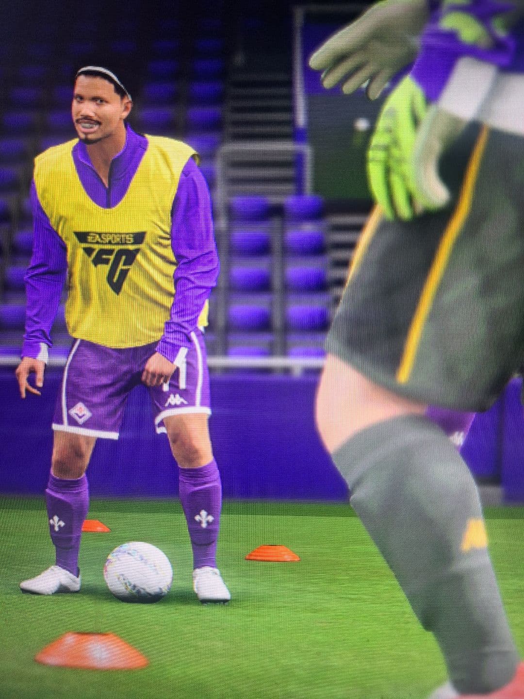 Primeiro treino após subir da base do Fiorentina! Pra cima!