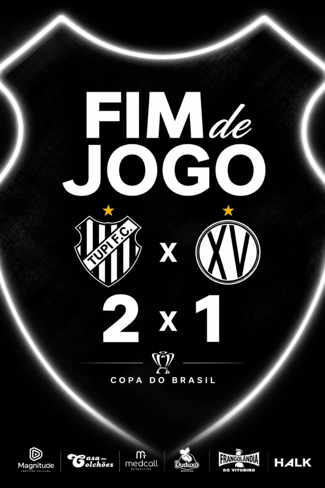 O galo carijó está classificado para próxima fazer ⚫️⚪️🐓