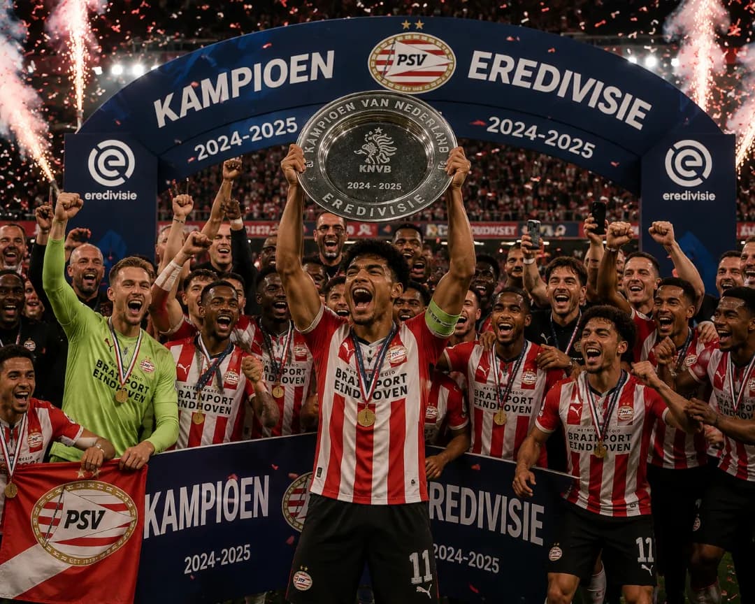 Graças ao empate o PSV é oficialmente campeão da Eredivisie ! Quando é a festa professor 👀?
