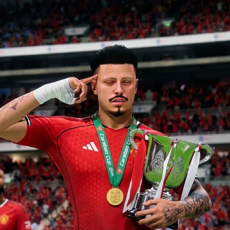 Carabao Cup garantida 🤪🏆 Jogo eletrizante contra o Manchester City, 5x4 na prorrogação, feliz por fazer o gol do título! Vamos por mais…