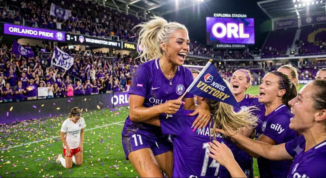 Quem manda aqui somos nós! Vitória garantida e muita dança no final. Beijinhos para as rivais! Florida is purple!💜 📍 Orlando City Stadi…