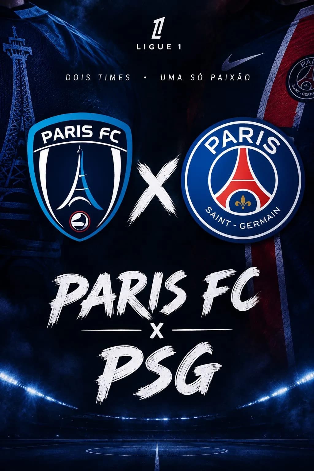 Dia de derby parisiense,1º colocado contra 2º segundo,vamos Paris FC🇫🇷🔵⚪️