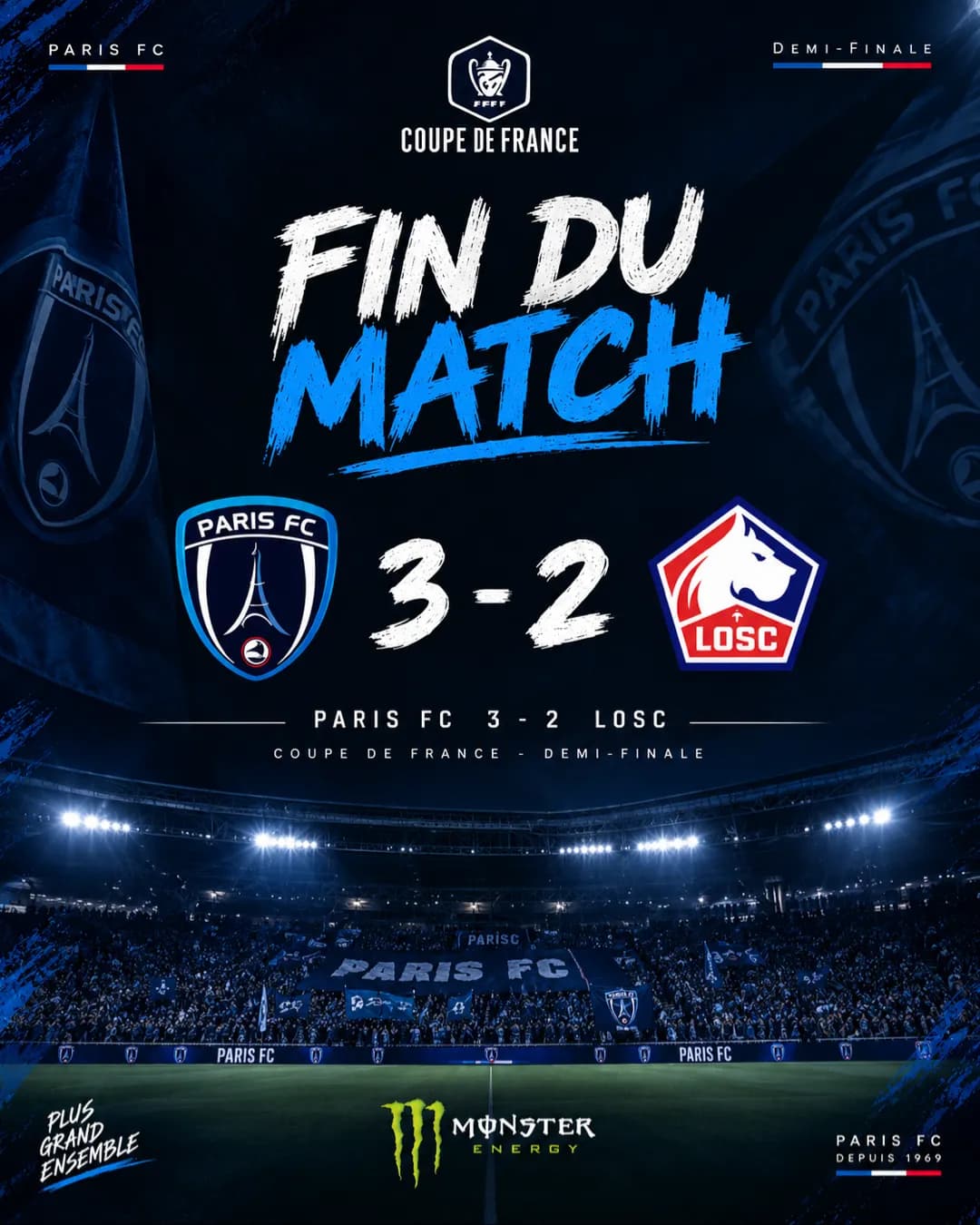FIMM DE JOGOO Estamos na final da Coupe de France🇫🇷🔵⚪️