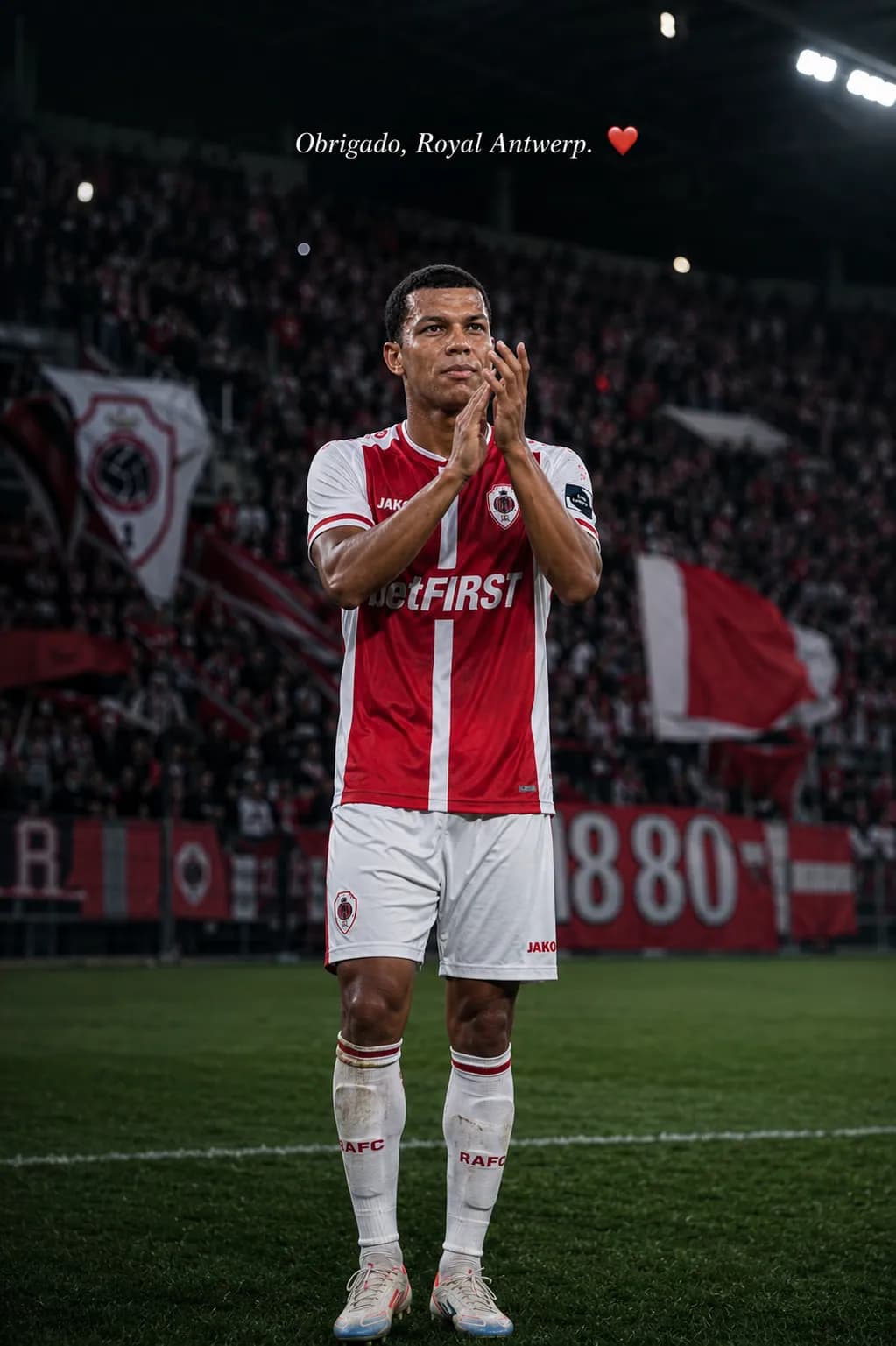 Obrigado por tudo, Royal Antwerp. ❤️ Foi uma experiência que levarei comigo para sempre. Obrigado aos companheiros, comissão, funcionário…