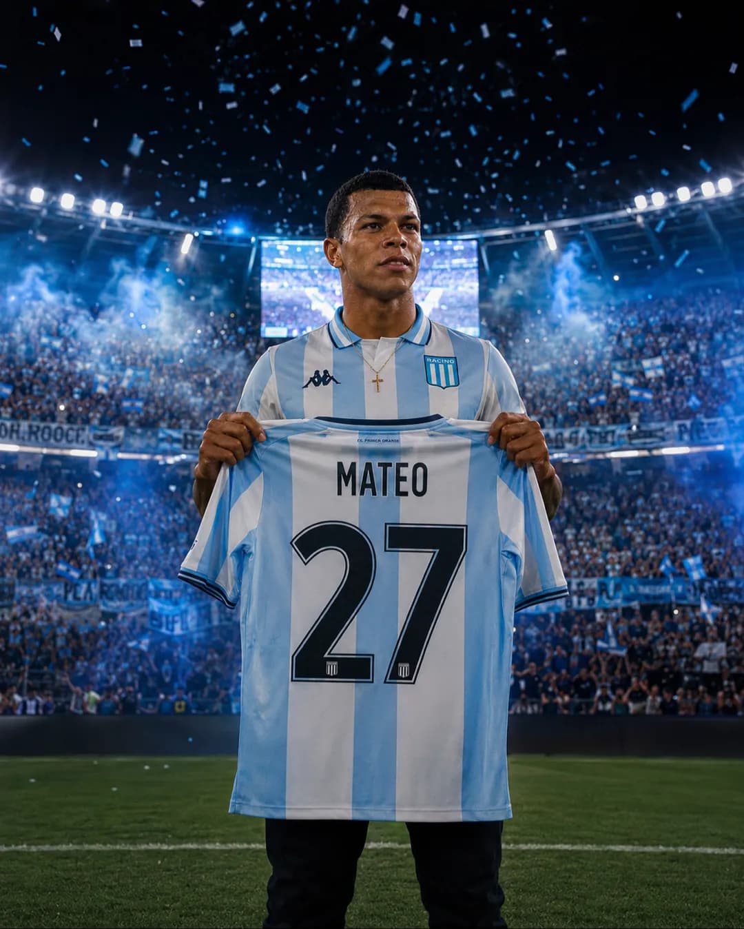 Novo capítulo, novas cores e a mesma ambição. 💙🤍 Obrigado, Racing, por essa recepção. Agora é hora de escrever a nossa história. 🇪🇨⚽🔥