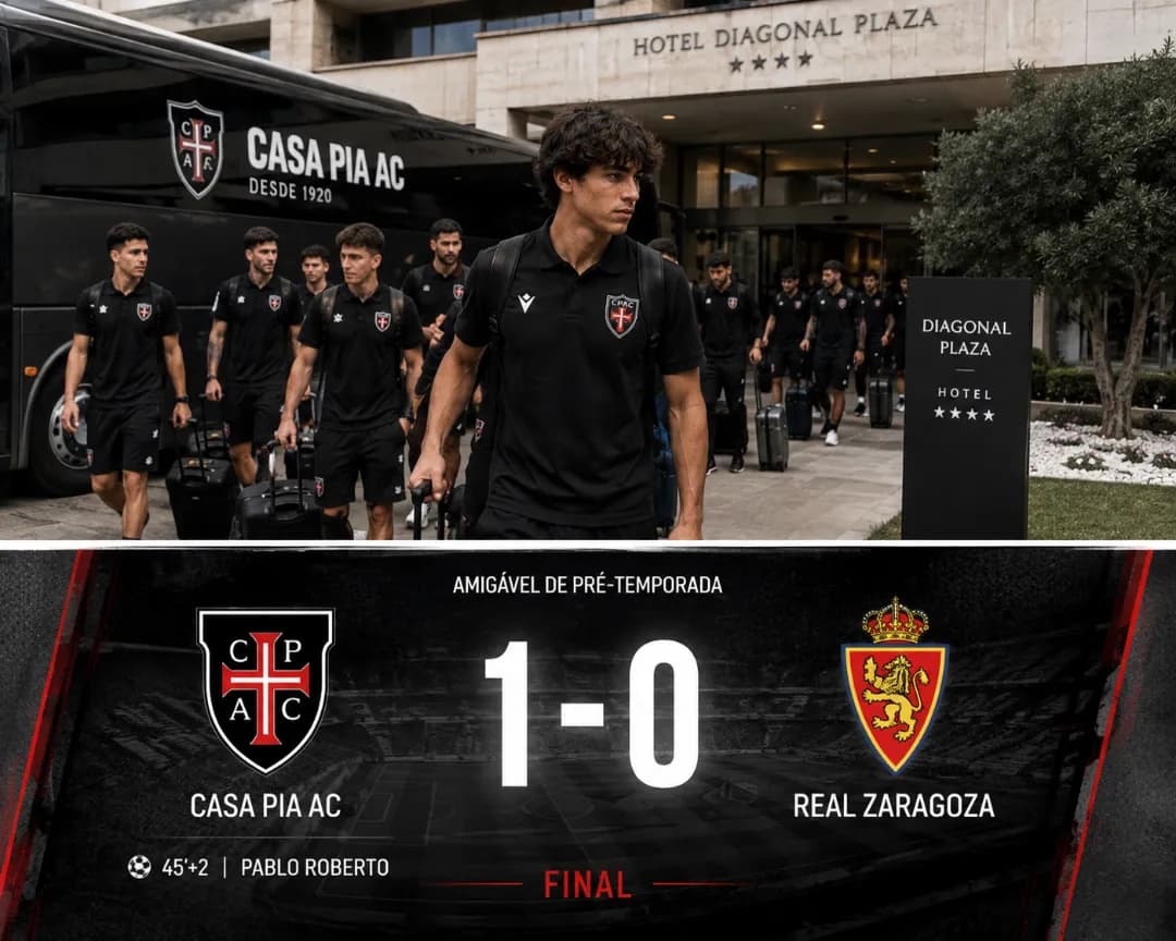 Grande vitória na estreia! 🖤⚽ Casa Pia 1-0 Zaragoza 🔥 Equipa unida e focada! 💪 Começámos a pré-temporada da melhor forma. Muito trabal…