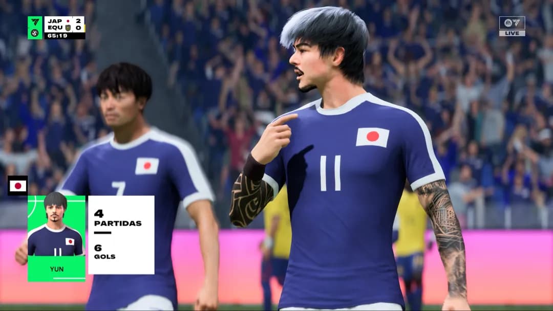 Partida importante contra o equador 1 gol e 1 assistência #GoJapan🇯🇵