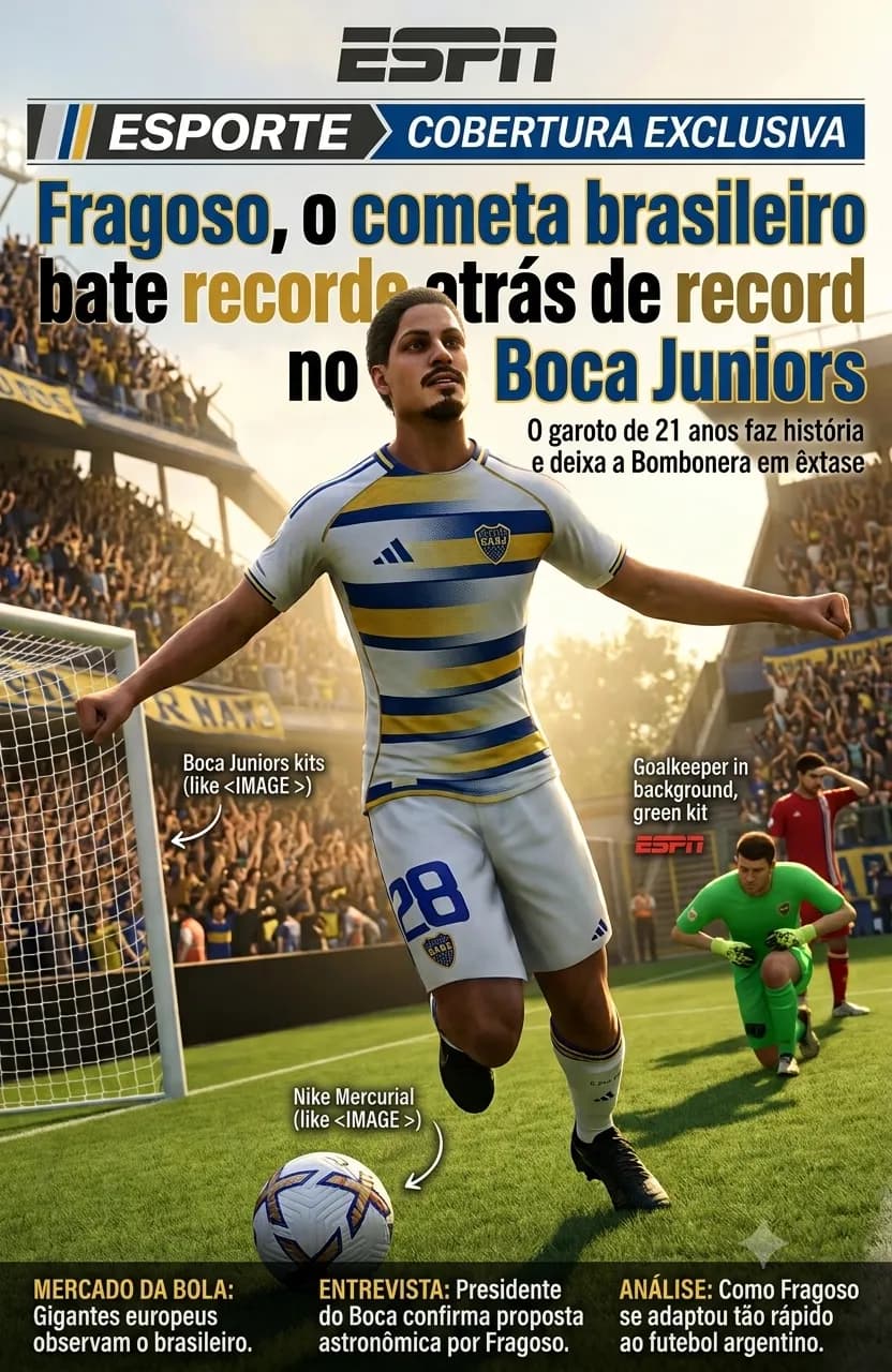 Craque brasileiro brilha na Argentina