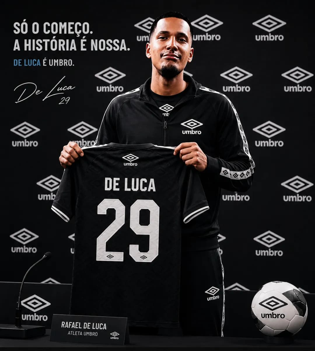 Um novo capítulo começa. 💎⚽ É uma honra anunciar que agora faço parte da família {@}[Umbro](6a5d87bebae21f6625a091b0) Mal posso esperar …