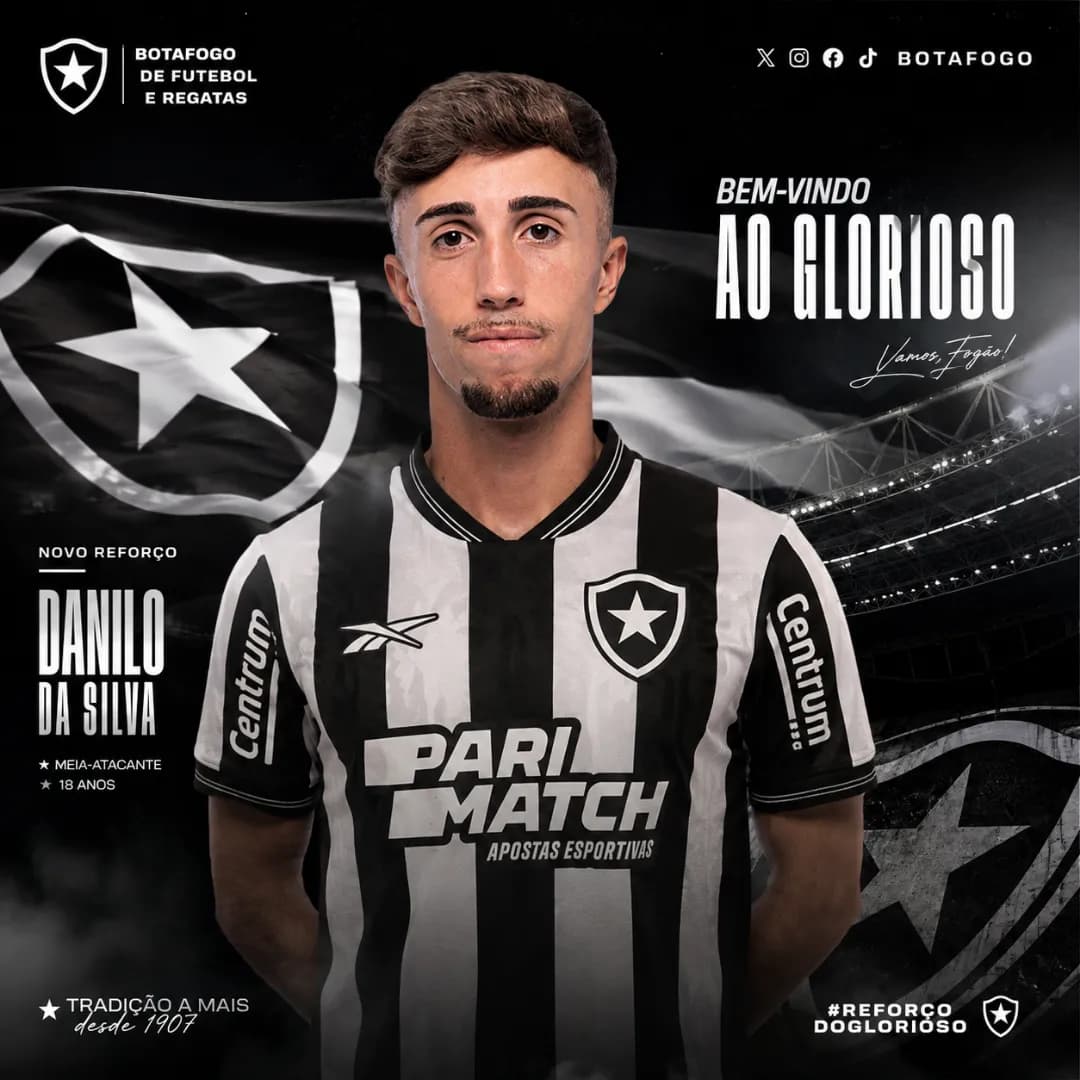 AGORA EU SOU DO BOTAFOGO DE FUTEBOL E REGATAS 🖤🤍🔥