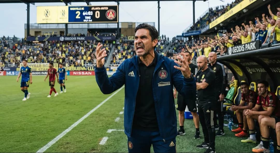 O técnico do Atlanta está furioso por não ter ganhado a partida. Compensou mesmo não ter colocado Phelipe ??