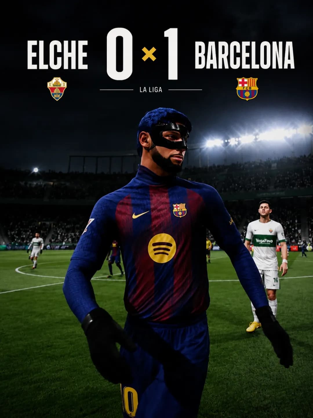 Vitória apertada fora! Elche 0x1 Barça. +3 pontos! Agora, foco total na Copa da Espanha contra o villareal. Vamos Barça! 💙❤️🔥! 🔥 Agora…
