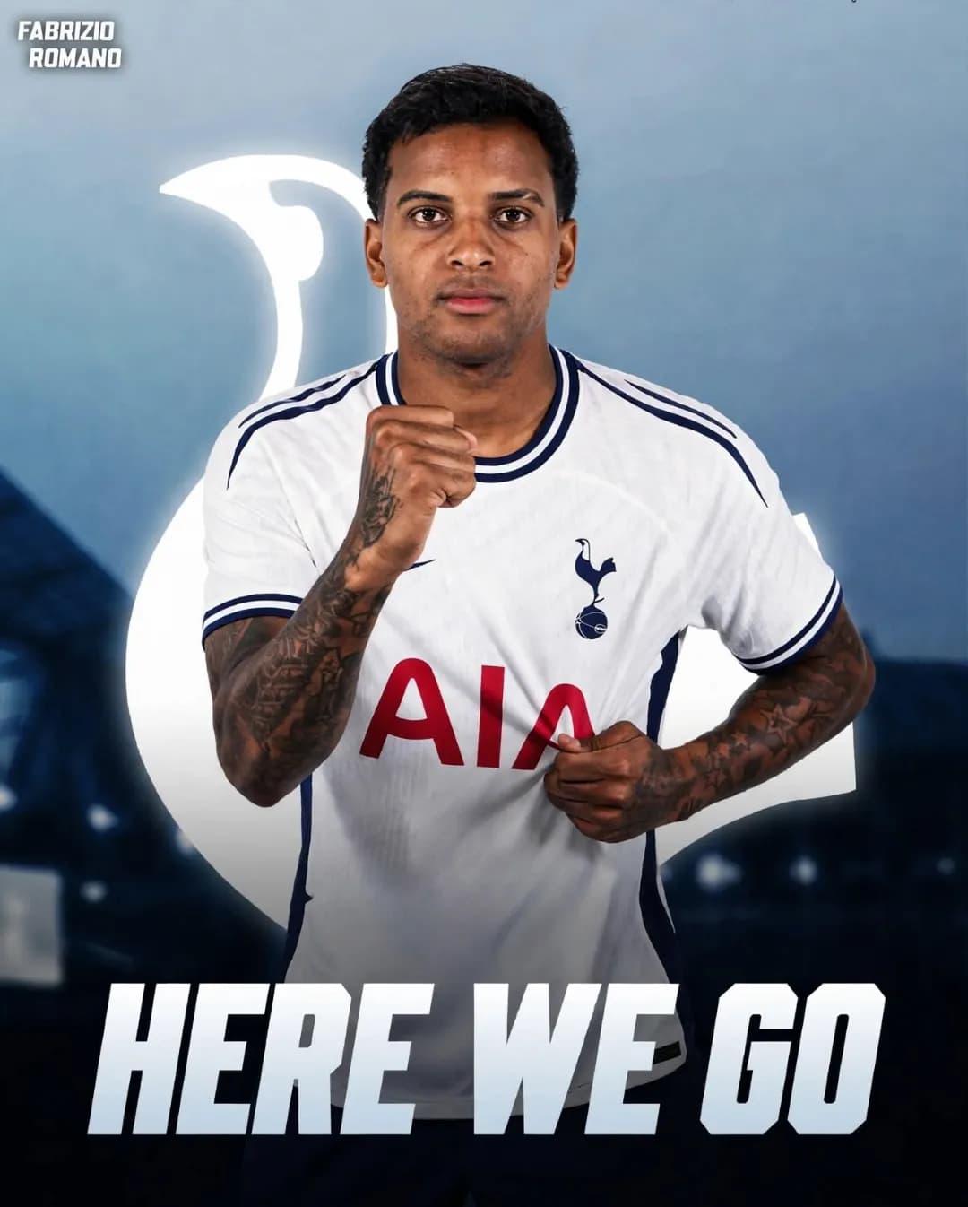 👑 🇧🇷 Rodrygo finally signs with Tottenham for 5 seasons! The player came from Real Madrid and cost €60M to Spurs, HERE WE GO!