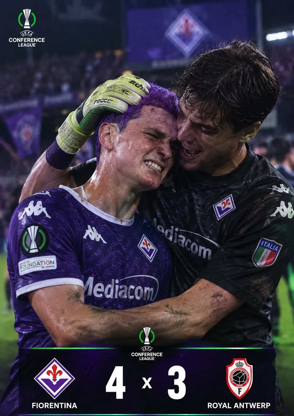 Melhor jogo do ano? Fiorentina 4 x 3 Royal Antwerp +1⚽ +3🅰️🅰️🅰️ 10🗒️ Melhor da partida✨ Aconteceu um negócio muito importante No come…