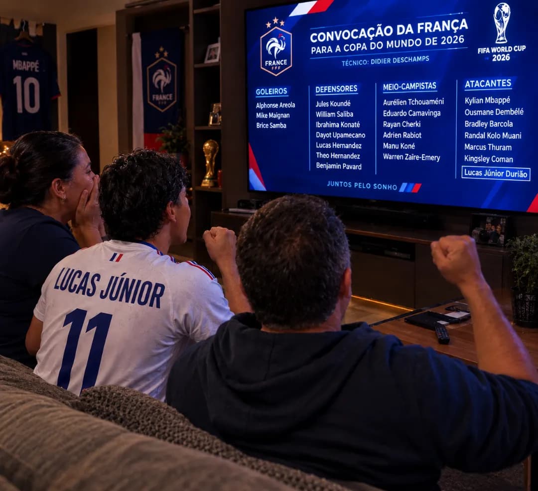 Fui convocado pra copa com 17 anos o meu sonho de criança está sendo realizado