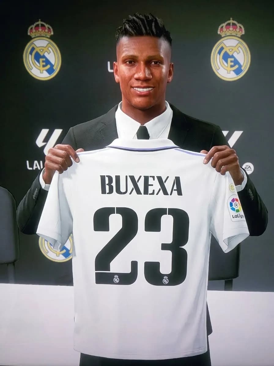 Muito feliz e motivado por essa oportunidade de jogar no maior clube do mundo, espero ser muito feliz em Madrid e conseguir muitos título…