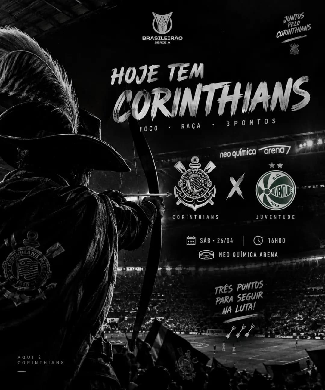 Hoje tem corinthians!