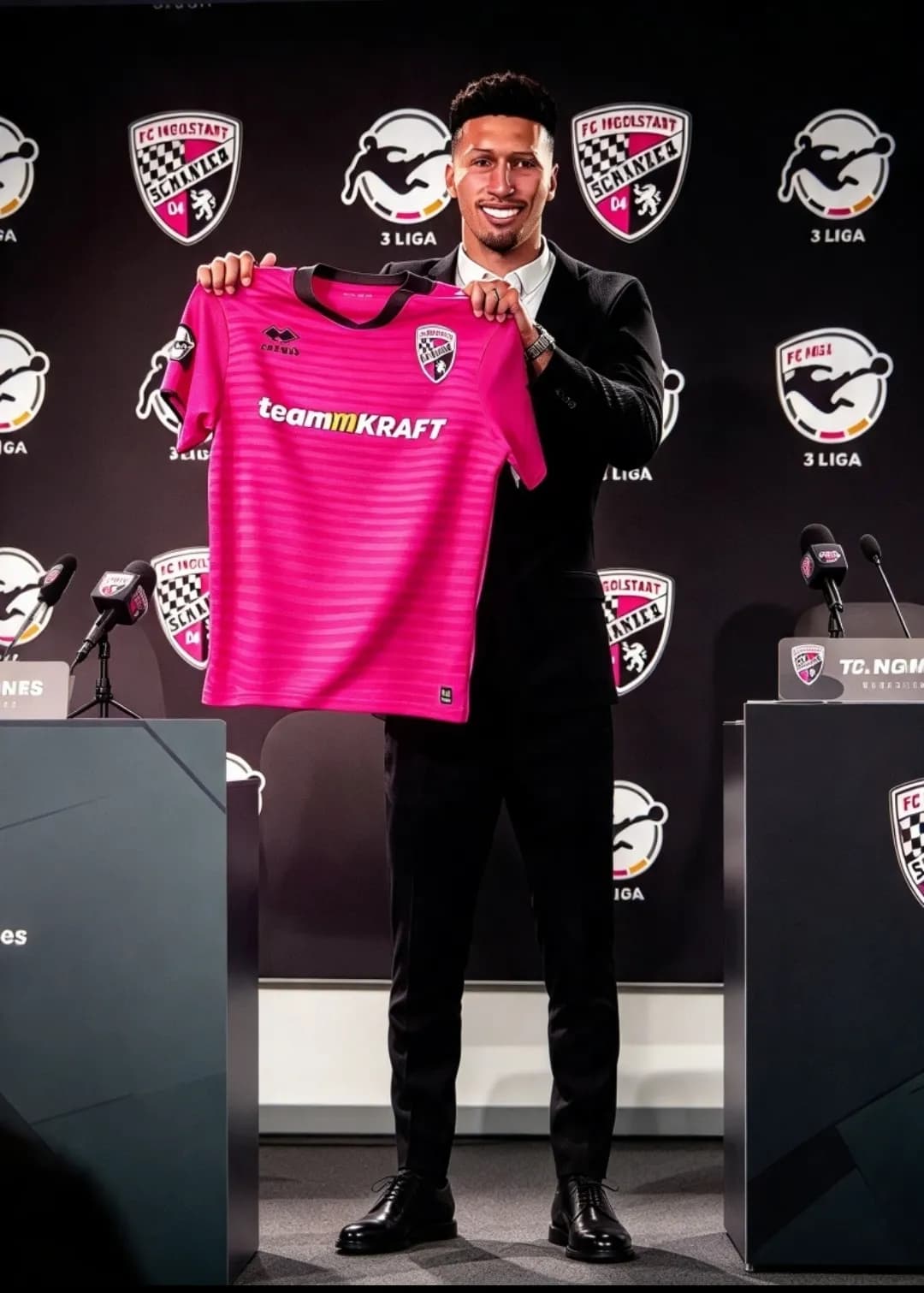 Me chamo Matheus Vogt, brasileiro que fez base na Alemanha. Quero agradecer a professora por me escolher, vou ajudar o Ingolstadt 04.