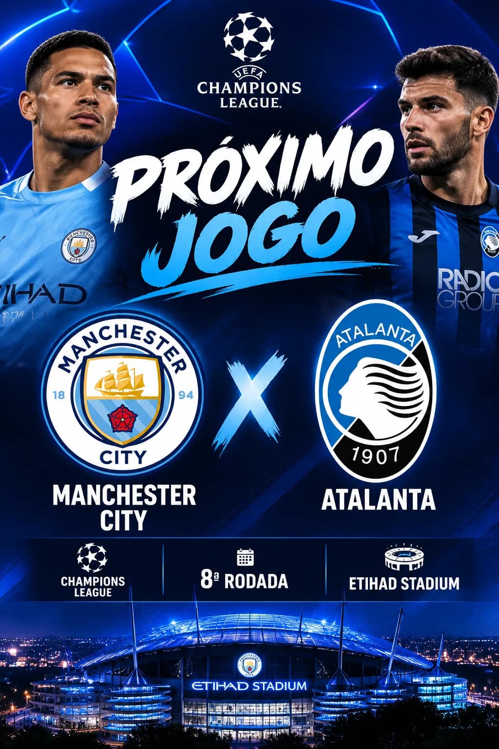 No próximo jogo da Champions League Paulo enfrenta o seu ex-time o Atalanta pela última rodada da classificação pro Mata-Mata da Champion…