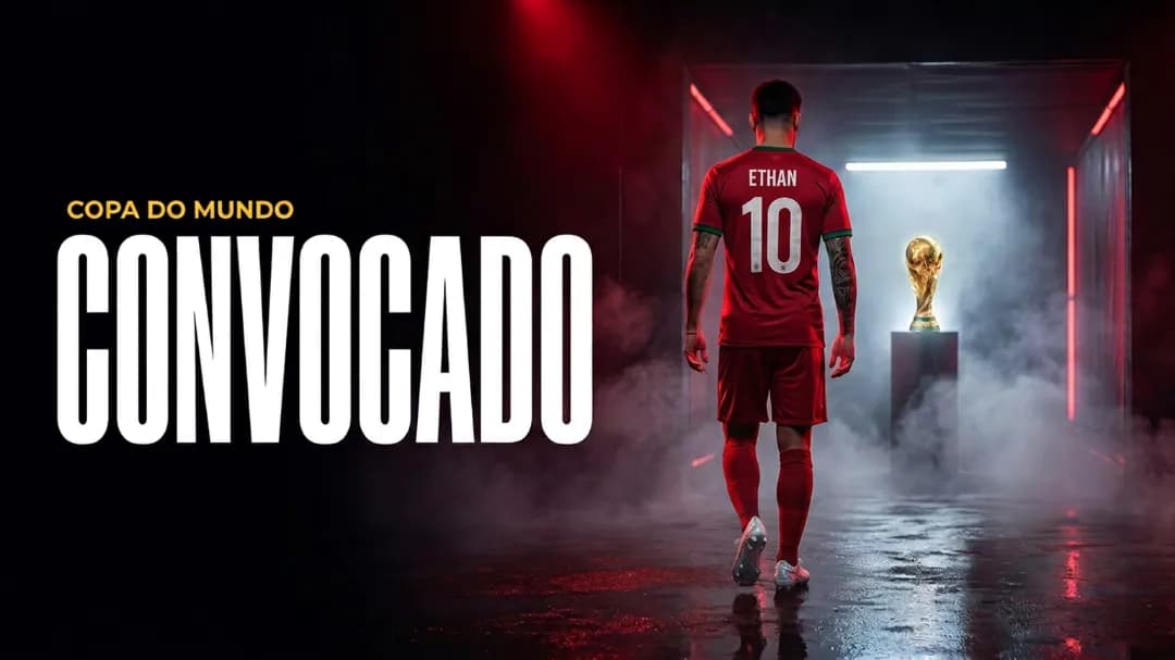 Convocado! O sonho vira realidade: vestir a camisa de Portugal e caminhar em direção à taça. 🇵🇹🔥