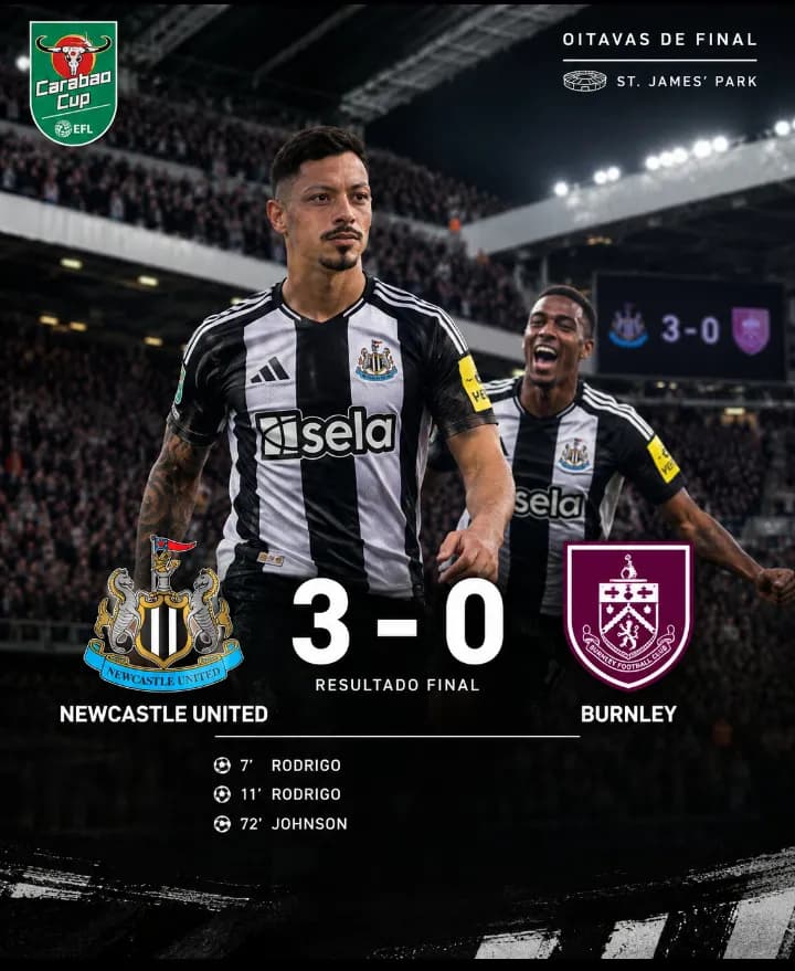 BORA! Depois dessa vitória estamos nas quartas de final da Carabao CUP! ✌️🆕🏰